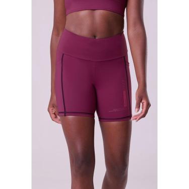 Imagem de Bermuda Corrida Authen Signature Samba 15cm Bordô-Feminino
