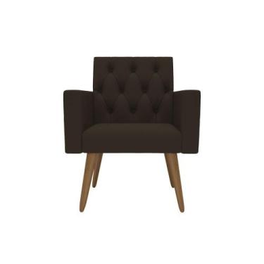 Imagem de Poltrona Decorativa Capitone Reforçada Confortável Para Sala - Móveis 