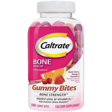 Imagem de Suplemento de cálcio Caltrate Gummy Bites 500 mg com vitamina D-Unissex