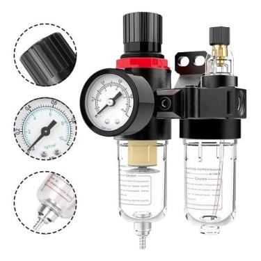 Imagem de Filtro Regulador Pressão Eliminador De Ãgua E Óleoc 1/4 - Congratulati