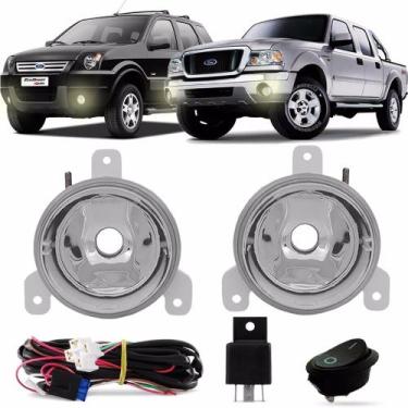 Imagem de Par Farol Milha Auxiliar Ford Ecosport 2003 A 2009 Mitsubishi TR4 2002