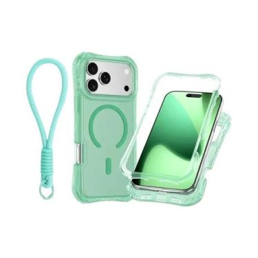 Imagem de Capa Magnética Transparente Para iPhone 17 pro Max 16 15 14 13 12 plus