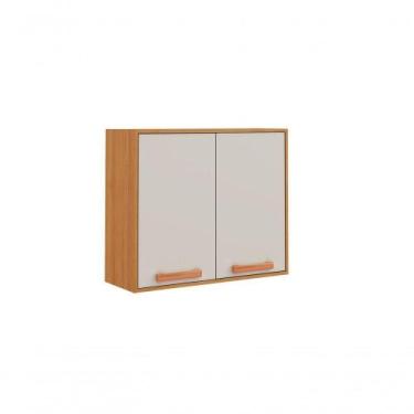 Imagem de Armário Aéreo Napoles 80cm 2 Portas - Itatiaia Cinamomo-off White