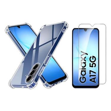 Imagem de Capa Capinha Case Transparente Para Samsung A17 + Película 3D - NoBran