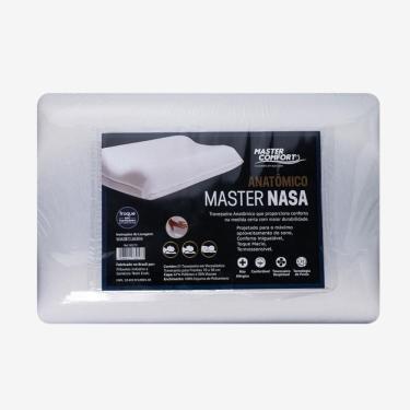 Imagem de Travesseiro Anatômico Viscoelástico Master Comfort Master Nasa Branco 70x50cm