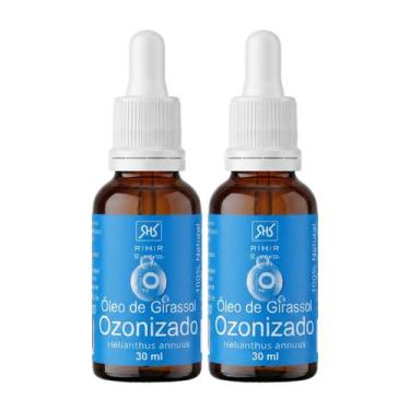 Imagem de Kit 2 Óleos de Girassol Ozonizado 30ml - 100% Puro - RHR COSMÉTICOS