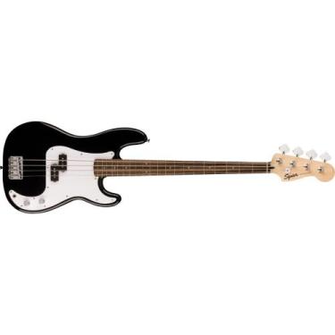 Imagem de Contrabaixo Squier by Fender Sonic Precision Bass LRL WPG BLK Preto 03