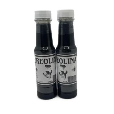 Imagem de Desinfetante Líquido Creolina Kit com 2 Frascos de 120 ml Cada - Genér