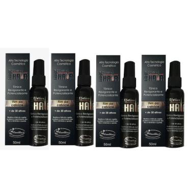 Imagem de Kit 4 Tonico Max Hair Tonico Tratamento Calvície - Strattus