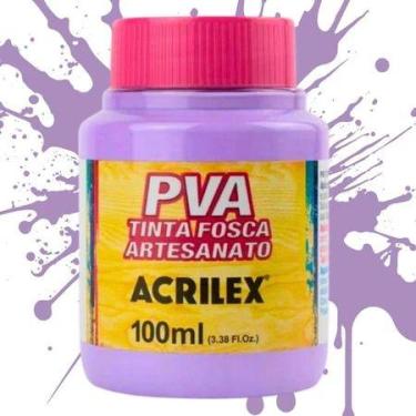 Imagem de Tinta Pva Fosca 100ml 528 Lilás Acrilex
