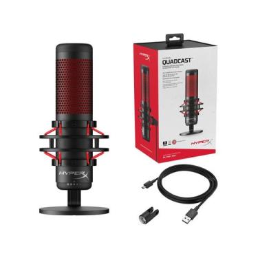 Imagem de Microfone Gamer Profissional HyperX Quadcast - USB