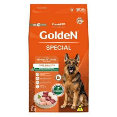 Imagem de Ração Golden Special Para Cães Adultos Sabor Frango e Carne 15 Kg - Pr