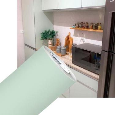 Imagem de Rolo Adesivo Vinil Envelopamento Móveis Verde Menta Fosco 0,61x10m - I