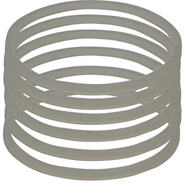 Imagem de 6 peças de vedação branca de vedação de borracha para lâmina cruzada ou plana, compatível com liquidificador original Magic Bullet MB1001/MB 1001B/MBR-1701 /MBR-1702 /MBR-1101 /MB-BX1770-02/MBR-0301