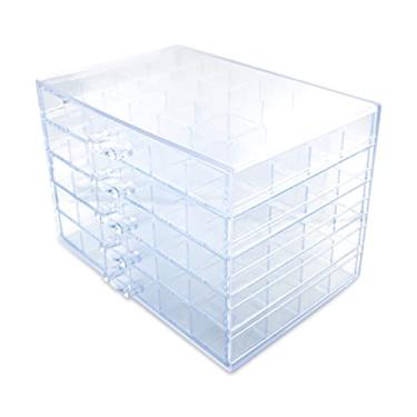 Imagem de Organizador de Acessórios Porta Bijuterias Joias Acrílico 5 Gavetas