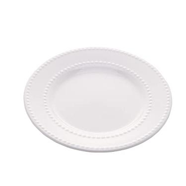 Imagem de Lyor PRATO RASO DE PORCELANA NEW BONE PEARL BRANCO 27cm