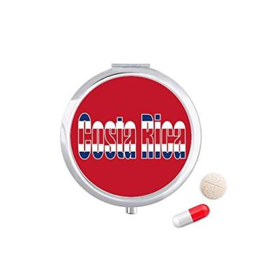 Imagem de Porta-comprimidos com nome da bandeira do país da Costa Rica