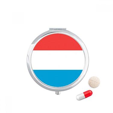 Imagem de Caixa de armazenamento de medicamentos com bandeira nacional de Luxemburgo