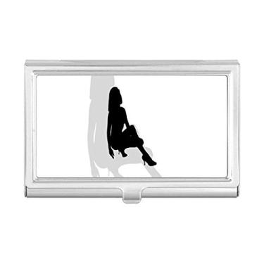 Imagem de Hot Underwear Carteira feminina agachamento porta-cartões de visita