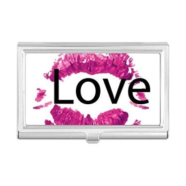 Imagem de Carteira de bolso com porta-cartões rosa amor Dia dos Namorados