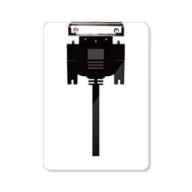 Imagem de Cabo de tela preto para tela, plugue para prancheta, pasta, bloco de anotação, placa de apoio A4