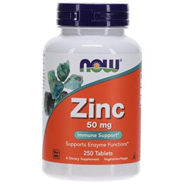 Imagem de Gluconato de Zinco 50 mg Now Foods 250 Tabletes