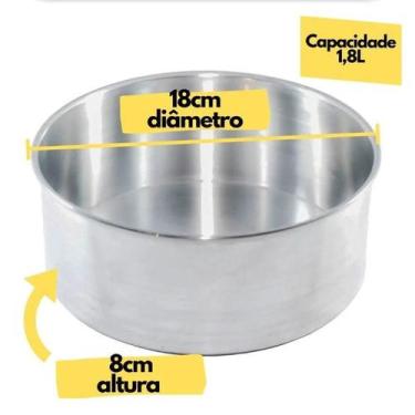 Imagem de Assadeira Forma De Bolo Redonda N 18 Sem Furo - Filó Modas