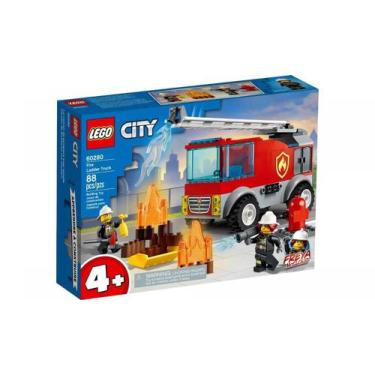Imagem de Caminhão Dos Bombeiros Com Escada Lego City