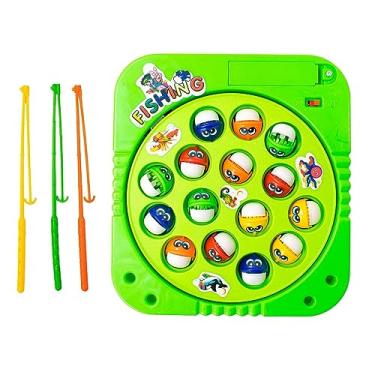 Brinquedo Jogo Pesca Peixe Grande Infantil Pescaria Maluca 24 peixes - BBR  Toys