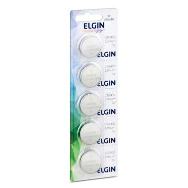 Imagem de Bateria de Lítio CR2430 Elgin 82304 - Cartela com 5 unidades