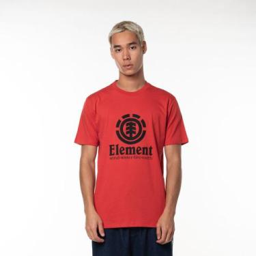 Imagem de Camiseta Element E471a0663 Vertical Color - Vermelho