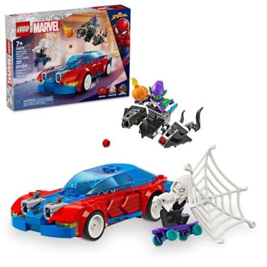 Imagem de LEGO Set Super Heroes Marvel 76279 Carro de Corrida Spider-Man e Green Gobl 227 peças