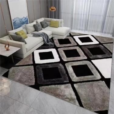 Imagem de Tapete impresso para quarto, sala de estar, janela saliente, mesa de chá, cobertor de cabeceira quadrado doméstico, 3,100cm x 200cm