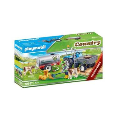 Imagem de Playmobil Country Trator Com Tanque De Água Da Sunny 70367