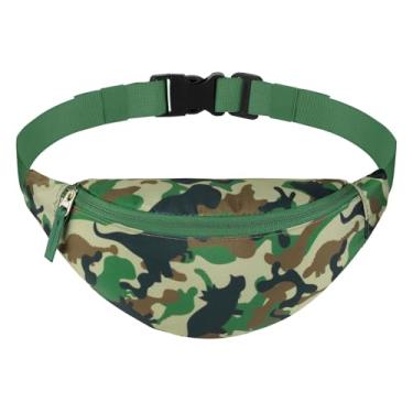 Imagem de Vipdeal Pochete infantil para meninas e meninos, Dinossauro camuflado