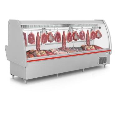 Imagem de Balcão De Carnes Pop Gaps310 Gelopar Expositor De Carnes Cinza Pop 3mt 220v