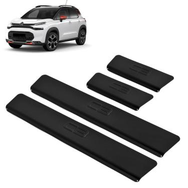 Imagem de Soleira Aluminio Preta  Brasikar Citroen C3 2022