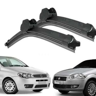 Imagem de Kit Palheta Limpador Parabrisa Para-brisa Dianteiro Fiat Pálio 1996 à 