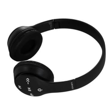 Imagem de Fone Sem Fio Bluetooth Headphone Colorido com Microfone Embutido Wireless Gamer (Preto)