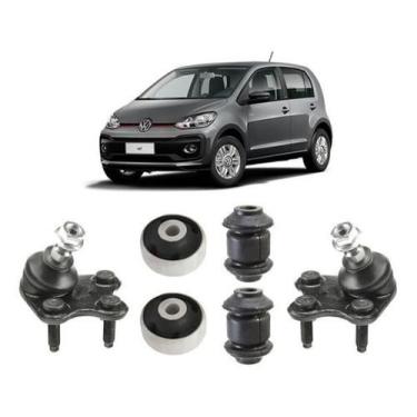 Imagem de Bucha + Pivô Bandeja Suspensão Dianteira Vw Up 2014 2015 16 - Qualykit