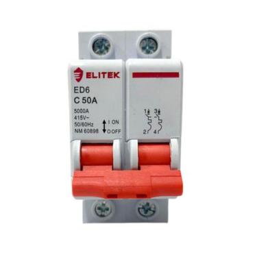 Imagem de Disjuntor Bipolar Duplo 06a, 10a, 16a,20a, 25a, 32a,40a, 50a, 63a, 70a