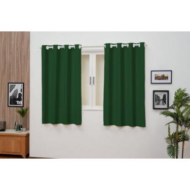 Imagem de Cortina Oxford Tecido 2,00x1,40 sala/quarto Colors-Filomena , Verde