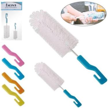 Imagem de Escova Lava Mamadeira De Nylon Color 2Pçs - Fu Xing