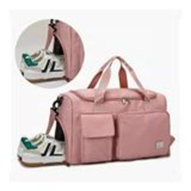 Imagem de Bolsa Mala Feminina Masculina Viagem Academia - Transversal, Rosa
