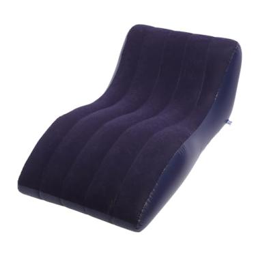 Imagem de Sofá de Ar Com Espreguiçadeira Inflável, Formato S Ergonômico de 61 X 38 X 25 Polegadas, Superfície Superior Confortável, Sofá-cama Inflável, Capacidade de Carga de 220 Lb,