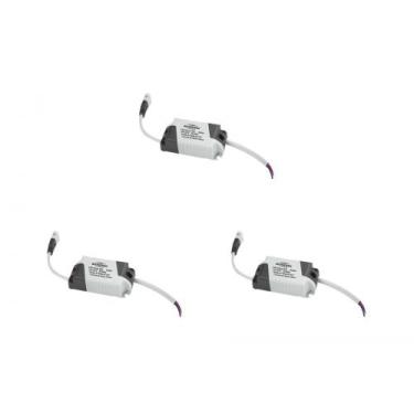 Imagem de Kit C/3 - Driver Reator Fonte P/Painel Led Blumenau 24W, Bivolt