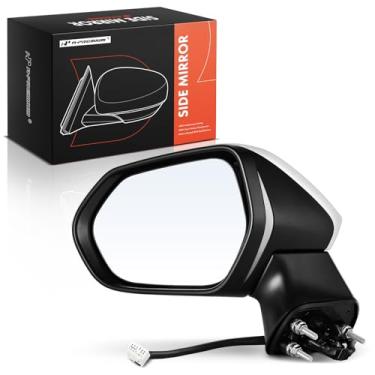 Imagem de A-Premium Espelho retrovisor elétrico do lado do motorista compatível com Toyota Corolla 2019-2022 - Dobrável manual aquecido c/ seta branco fora do espelho retrovisor - Substituição # TO1320394