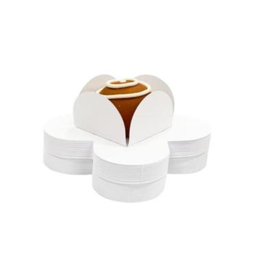 Imagem de Formas 4 Pétalas Branca Média nº7 Doces Brigadeiro c/ 100 un - Lsc Toy