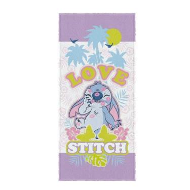 Imagem de Toalha Stitch Felpuda 60x1,20cm Lepper