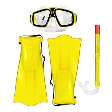 Imagem de Kit Mergulho Infantil Com 3 Peças Pé De Pato Entrega Já - Kapnoh, Amar